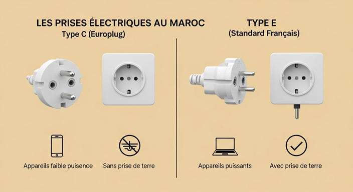 prise électrique Maroc